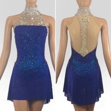 New ice figure skating dress Baton rotating dress custom size