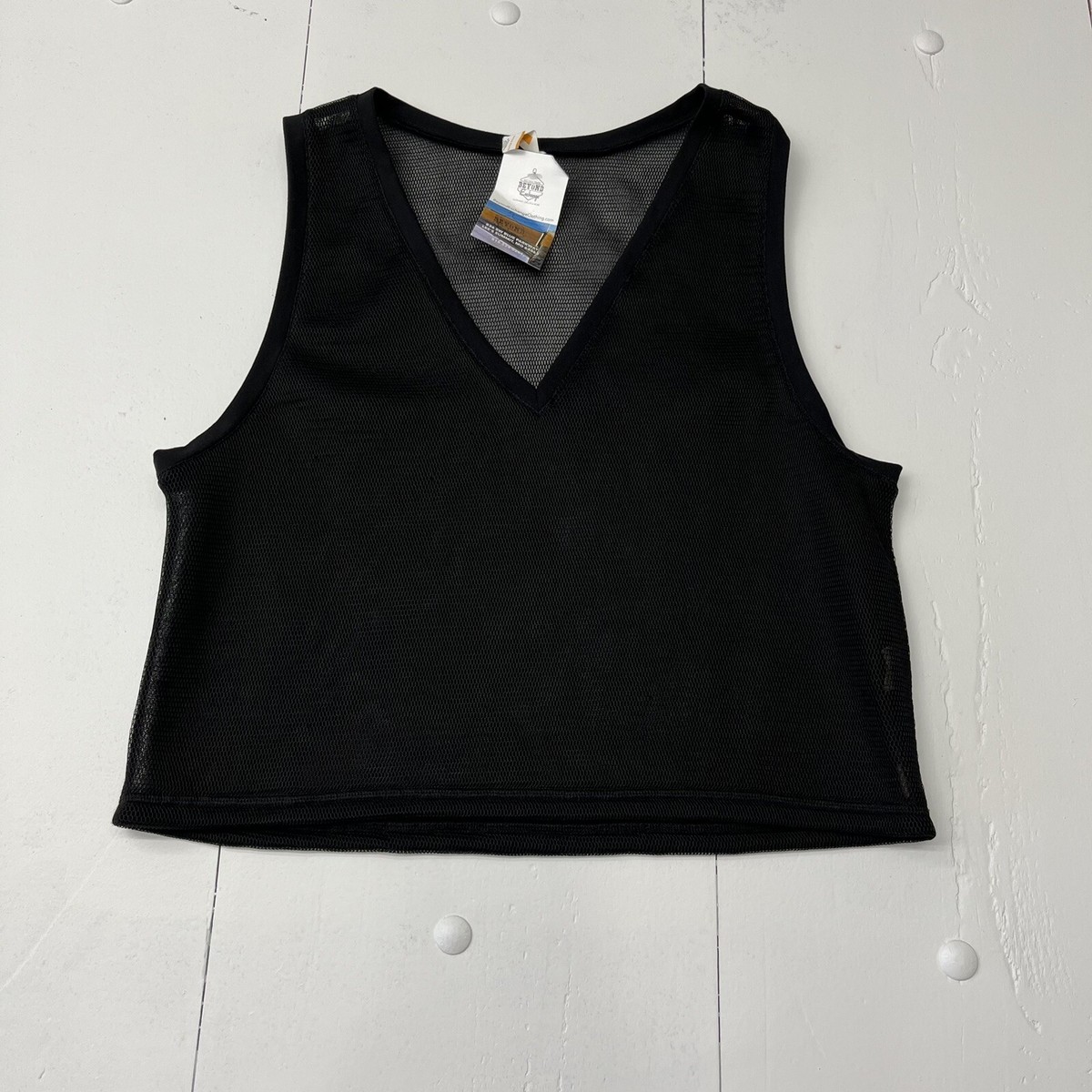 LUCY Tech Lighten Up Black Mesh Muscle Tank Top Women's Size M | eBay
