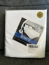 White Premium Bed Sheet Set By Utopia Bedding...