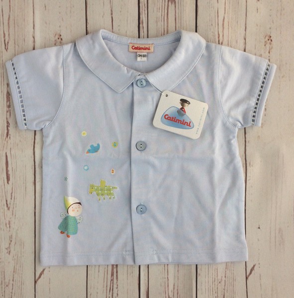 Camiseta celeste de manga corta de CATIMINI -
