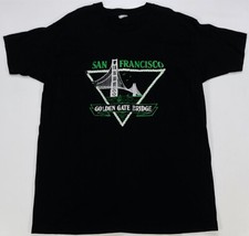 Rare Vintage San Francisco Golden Gate Bridge Single Stitch T Shirt 90s Black