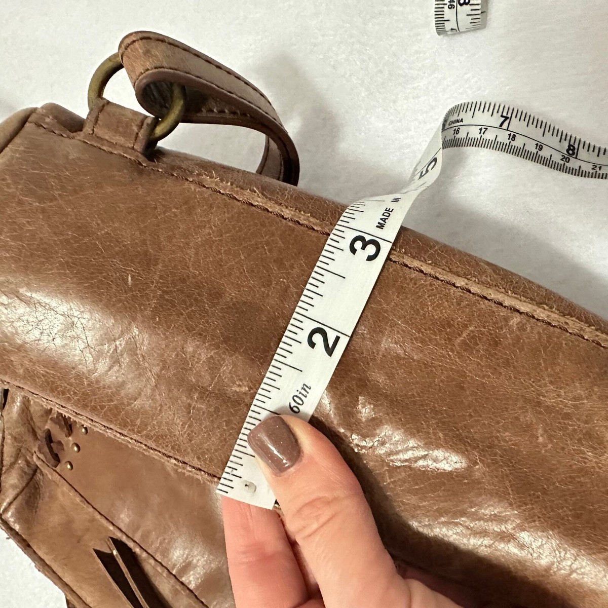 The Sak Mini Brown Leather Convertible Backpack Crossbody 
