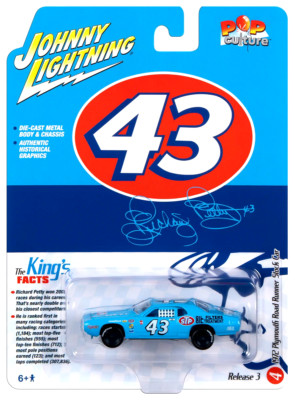 Johnny Lightning 1972 Plymouth Straße Läufer 43 Petty 1/64 Von JLSP347 A3