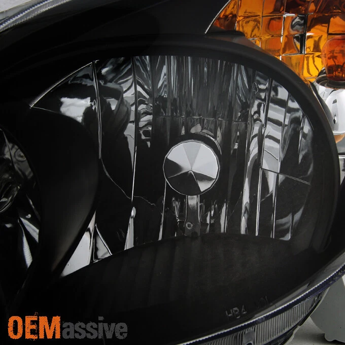 Se adapta a Toyota Matrix 2003-2008 ámbar negro bisel faros de repuesto Foto 4 de 4