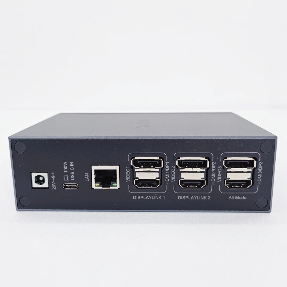 Estación de acoplamiento USB-C Iviin D6919 100W triple pantalla 4k 1gbps Ethernet 3.5mm 19 Foto 4 de 4