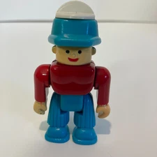 1997 Soma Vintage Toolhead 3" Action Figure Blue Hat Straight Head