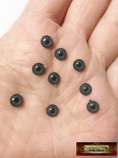 M00981-Grey MOREZMORE 10 Flat Back Eyes Iris 6mm Plastic Doll Baby Puppet