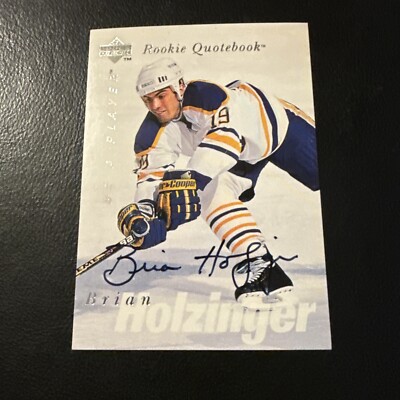 1996-97 Upper Deck Be a Player Sabres Brian Holzinger Rookie Auto #S161
