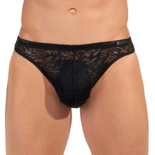 HOM Free Cut Lace G-String mens underwear thong brief male lingerie see through
