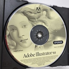 No serial number or key Adobe Illustrator 9.0 UPGRADE disc for Mac