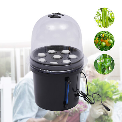 Hydroponics Seedling & Cloning System Aeroponic Propagation Kit 8 Plant Sites