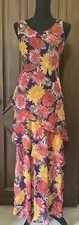 Jasmine by KVM Vintage S Maxi Dress Floral Tiered Long Cottage Core