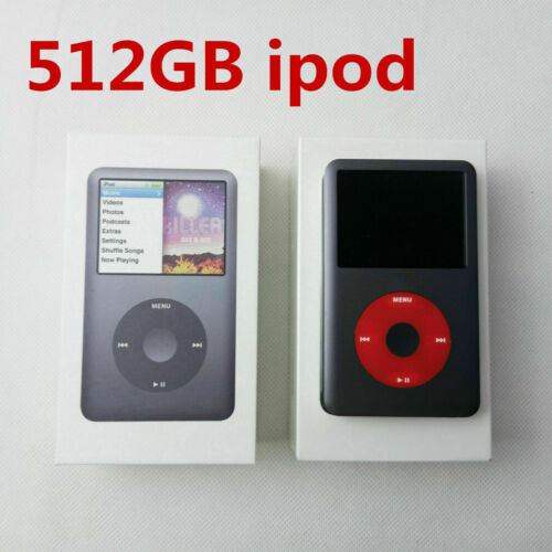 Nowy iPod Classic 512GB 7. generacji czarny czerwony dysk flash SSD upgrade - Zdjęcie 1 z 6