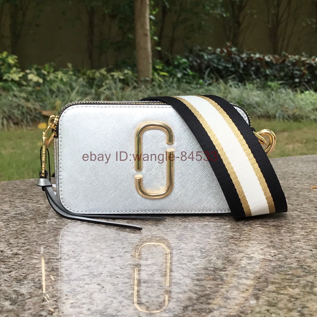 Marc Jacobs Small Snapshot Camera Bag Purse Silvery Shoulder Bag