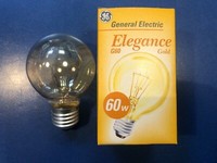 General Electric - Globelampe E27 60W G60 Gold GelÜStert
