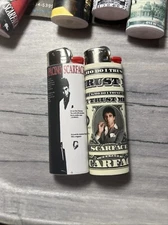 New 2 Bic lighters custom made Scarface Tony Montana Well Done!