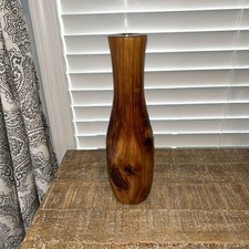 Handmade Wooden Bud Vase - Beautiful 12.50 Inch Tall