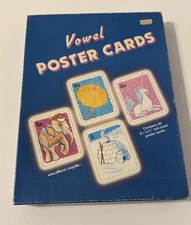 Vintage Vowel Poster Cards by Educational Insights - 1985 Edition - See Descript