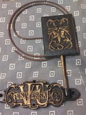 Stara sprężyna gong z uchwytem f obudowa zegarka regulator zegar ścienny zegar zegar zegarmistrz zegarmistrz