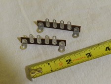 Lot of 2 New 4-Lug Phenolic Terminal Strips with Solder Lugs for Tube Amplifiers