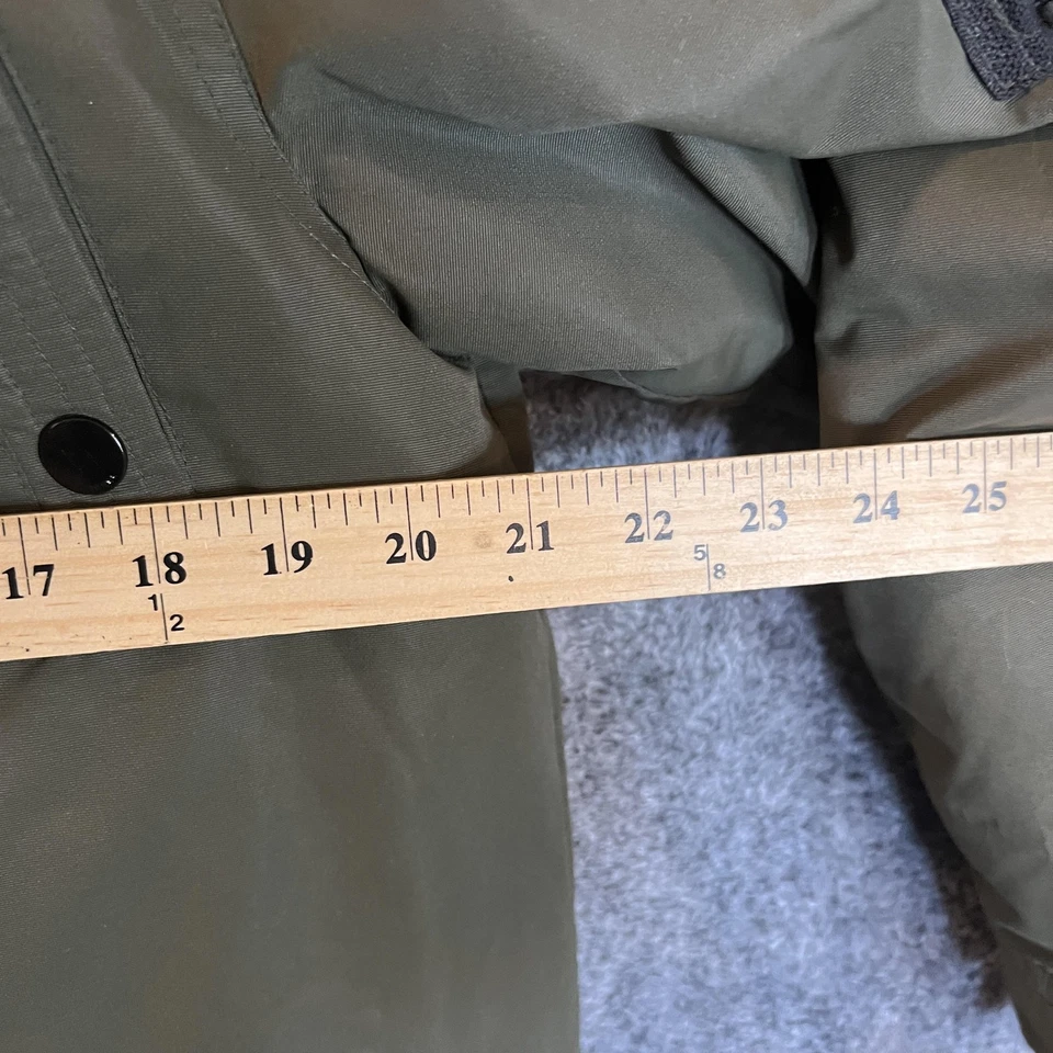 Diesel Parka 青少年夹克 14/16 绿色人造毛皮帽冬季外套仅限勇敢者 — 第 3/4 张图片