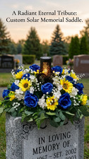 Headstone flower saddle