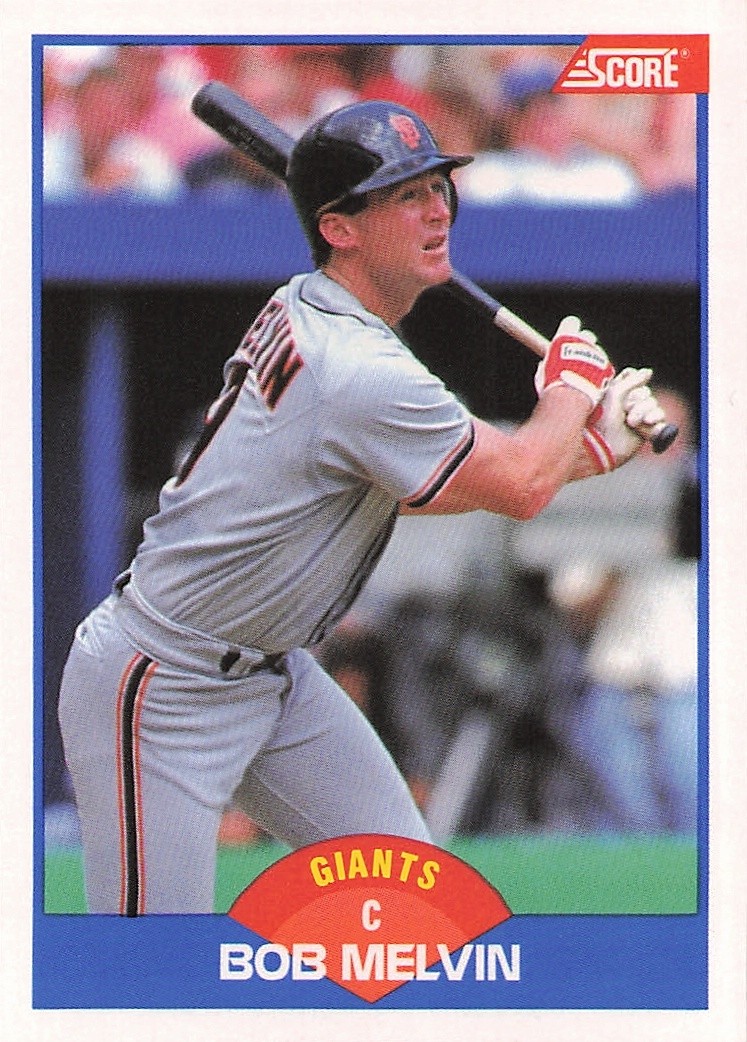 1989 Score #617 Bob Melvin