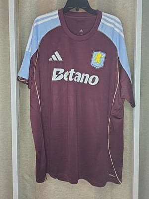 Adidas Aston Villa 2024/25 Autenthic Home Jersey maroon/light Blue Men's 3XL