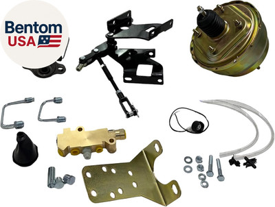 Complete 8'' Dual Power Brake Booster & Master Cylinder Conversion Kit Compatible