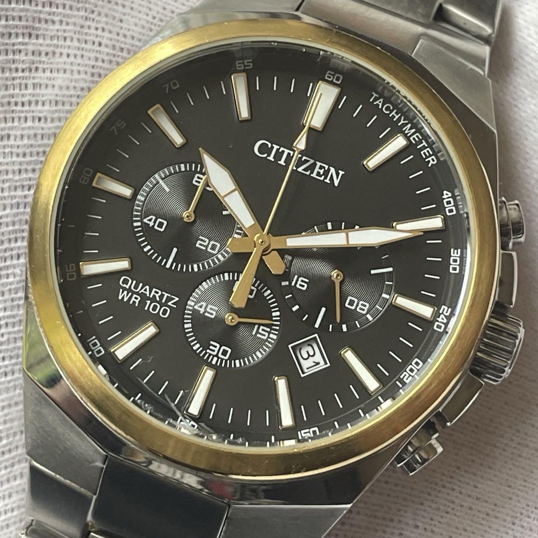 Citizen Chronograph 0520-S114250 Quartz Men's Watch Black Dial
