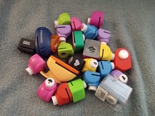 Huge lot of 24 assorted scrapbooking paper hole punchers