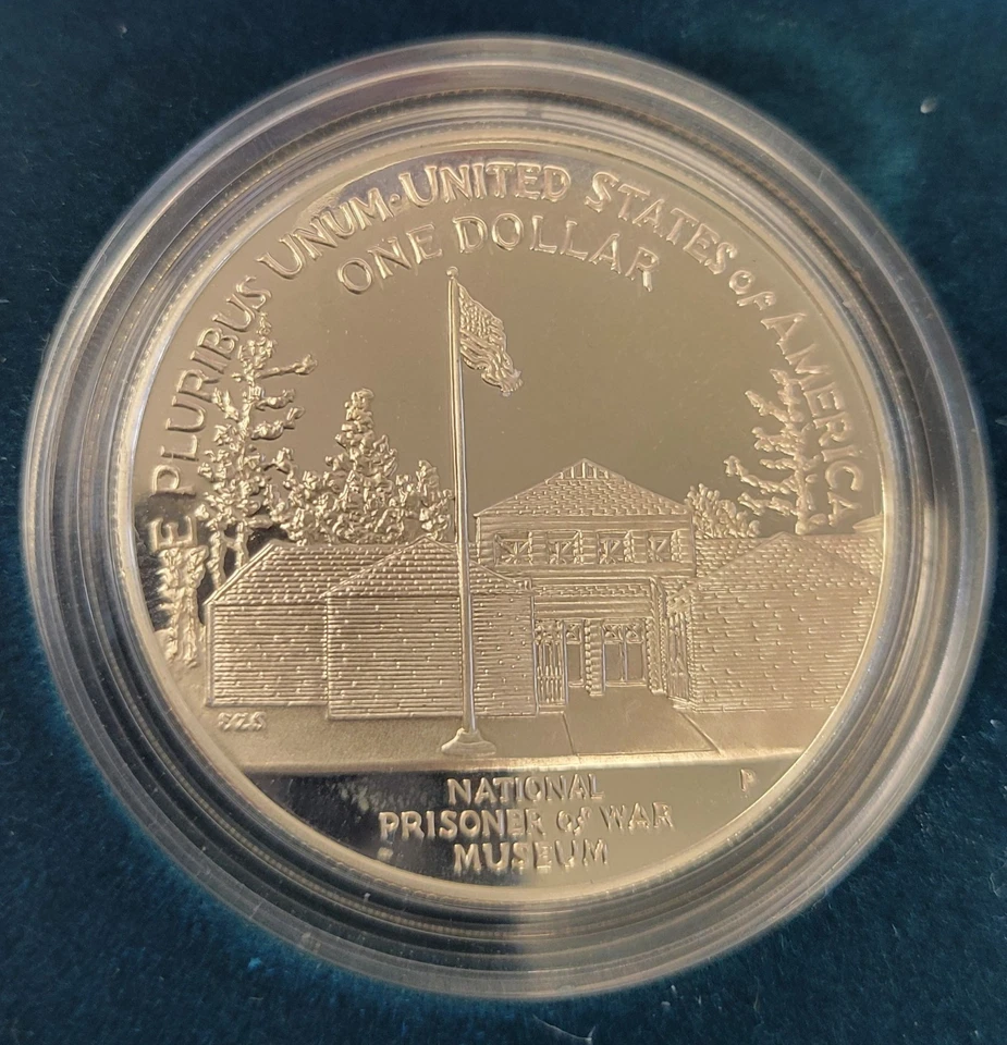 1994 US Veterans Commemorative Proof Silver Dollars.  3 Coin Set. - Image 4 of 4