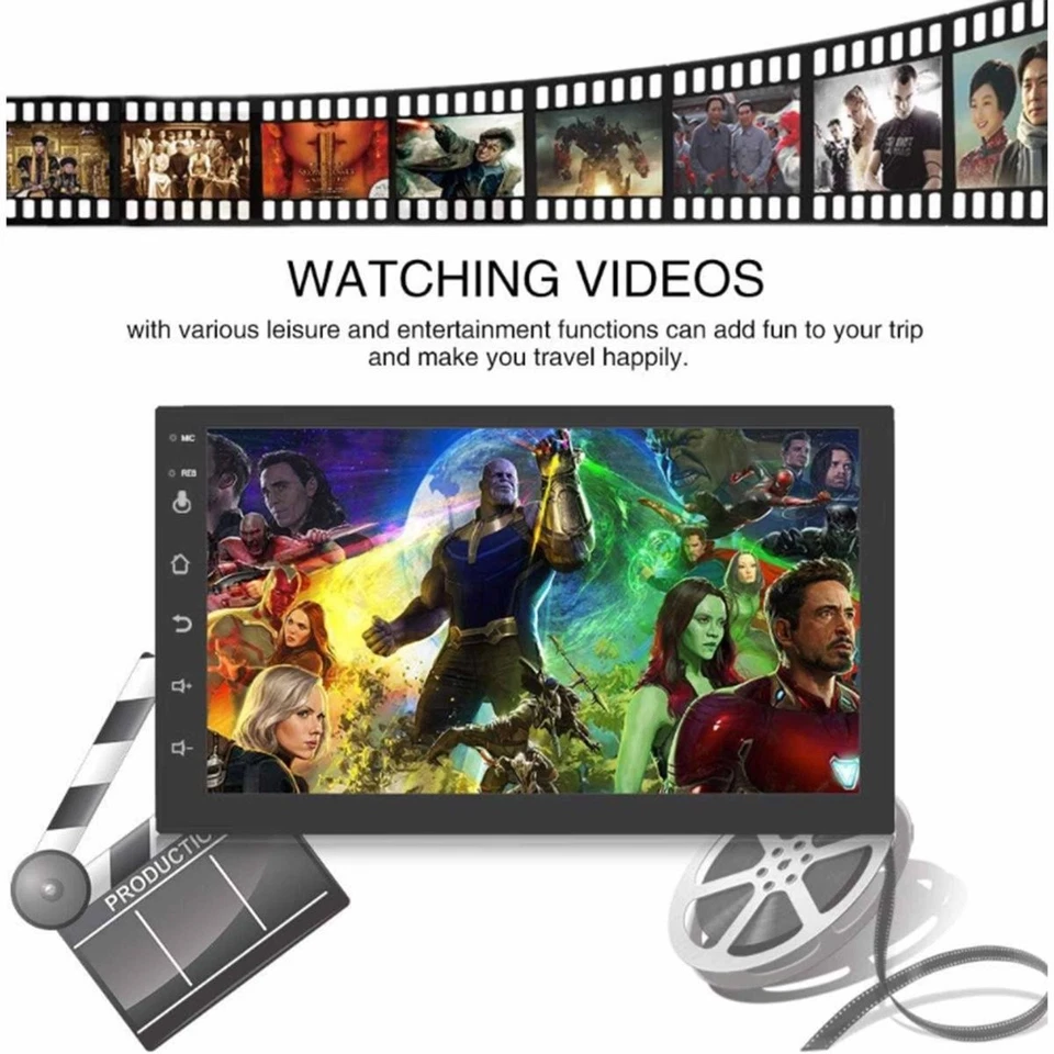 Stereo Android 7" 2 Din Universale Navigatore GPS Mirror Link Radio Computer - Bild 4 von 4