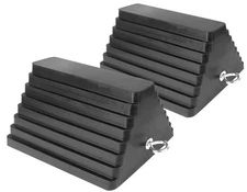 MaxxHaul 80681 Rubber Wheel Chocks 2-Pack – Heavy Duty, All-Weather, Non-Slip...