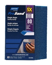 Norton 7660782066 80-Grit Single Angle Drywall Sanding Sponge 4.5 x 3.5 x 1 in.