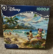 Thomas Kinkade Studios Disney Puzzle Set 1000 Pieces, Mickey  Minnie Beach New 