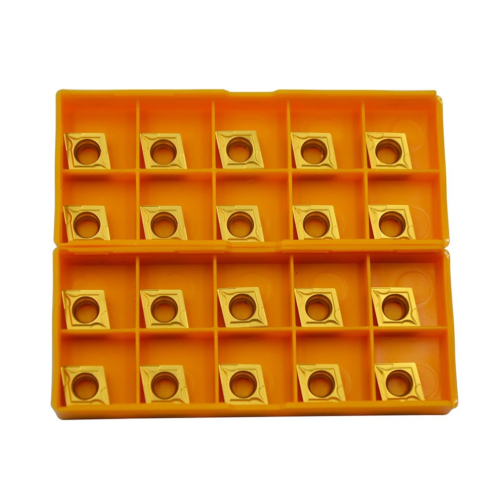 Kit Da 20 Inserti In Metallo Duro CCMT09T304/CCMT32.51 Con Rivestimento Multistrato – Ideali Per Tornio CNC E Lavorazione Acciaio E Inox