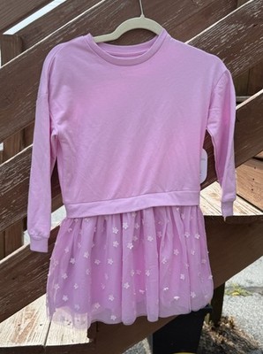 Wonder Nation Long Sleeve Spring Dress Thistle Morning Size 7