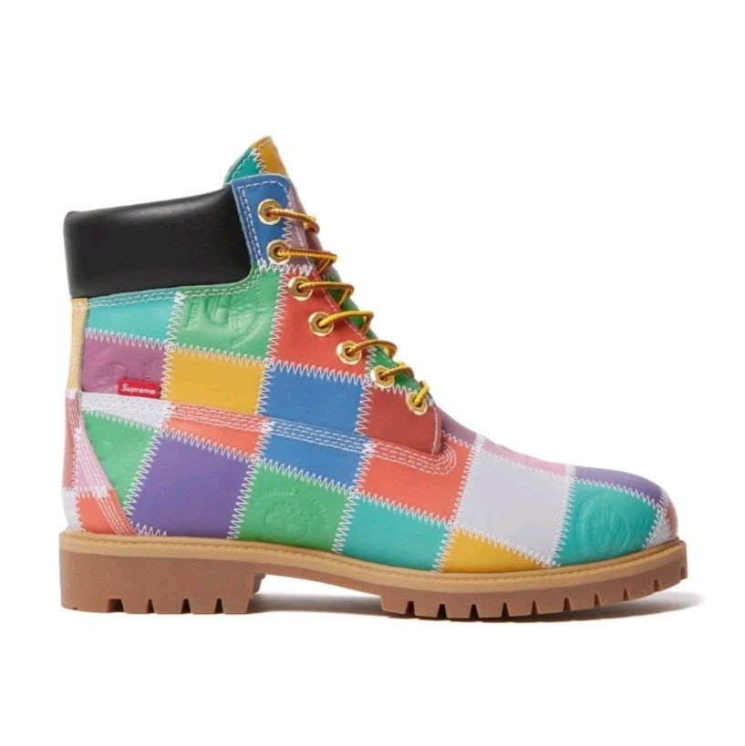 靴 Supreme Timberland Patchwork 6 Inch Boot Supreme × Timberland Patchwork 6 Inch Multicolor Size 8M/9.5W In