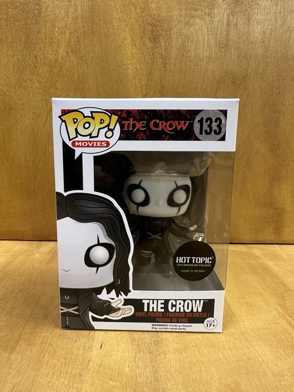 Funko Pop! The Crow #133 Vinyl Figure Hot Topic Exclusive, Glow in the Dark
