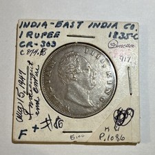 1835 East India Co. William IIII 1 Rupee Silver KM#309 0.917 British