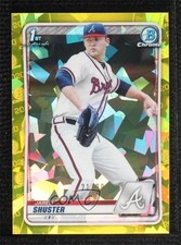 2020 Bowman Chrome Draft Sapphire Edition Yellow 21/99 Jared Shuster #BD-16 1no