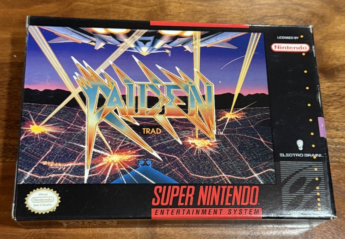 Raiden Trad SNES Super Nintendo Box Only