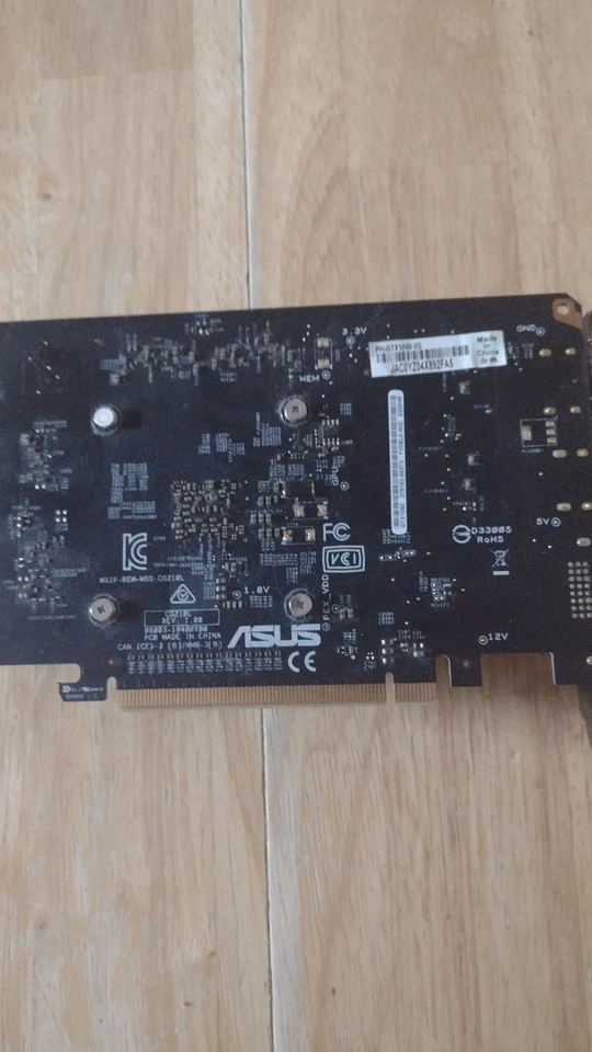 ASUS Nvidia GeForce GTX 1050 3gb VRAM Single Fan Low Profile  - Image 3 of 3