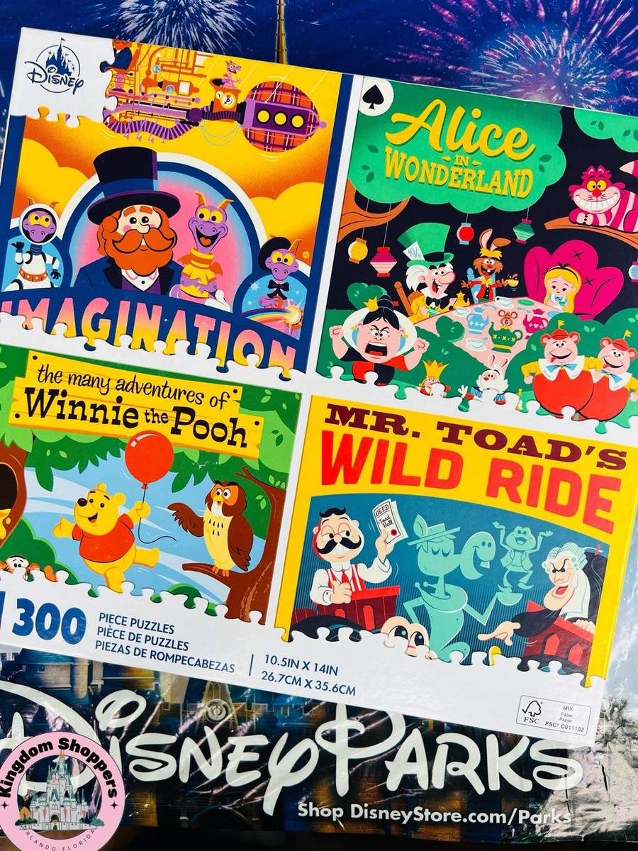 2025 Disney Parks Dave Perillo Figment Toad Pooh Alice 300 Pc 4