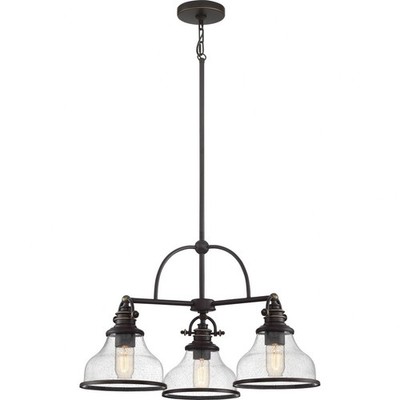 Grant - 3 Light Medium Chandelier-Palladian Bronze Finish    -Traditional