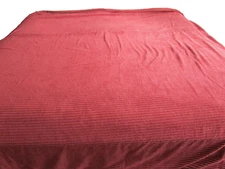 STOREHOUSE Full/Queen Bed Size Ribbed Sherpa Lined Heavy Red Blanket  88 X 90