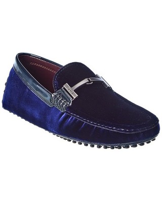 Tod S Gommini Velvet & Patent Loafer Men's