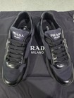 Prada Mens Prax Triangle Logo Leather/ Nylon Sneakers Size US 11 Prada 10 — photo 1