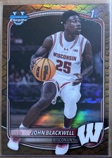 John Blackwell 2025-26 Bowman Chrome - Prospect #BCP-78 1st Reptilian Refractor